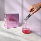 HECH Cherry Blossom Marine Collagen sachet being prepared as a daily beauty supplement